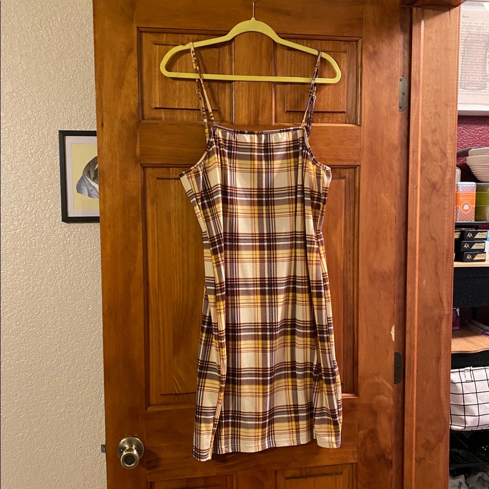 Plaid Slip Dress